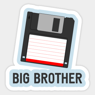 Big Brother Floppy Disk Sticker